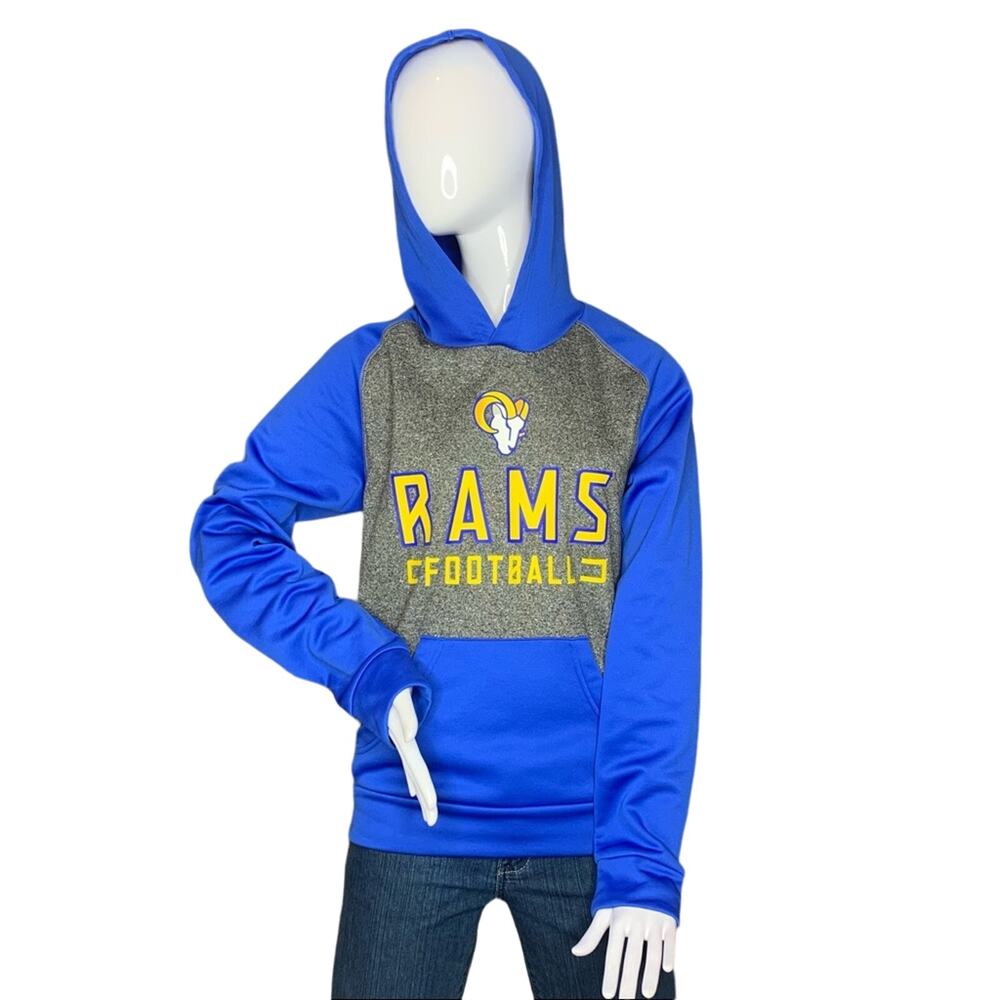 RAMS  NFL Football Fanatics Size S Pullover Hoodie.